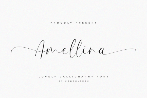 Amellina: A Script Font with Elegance and Flow