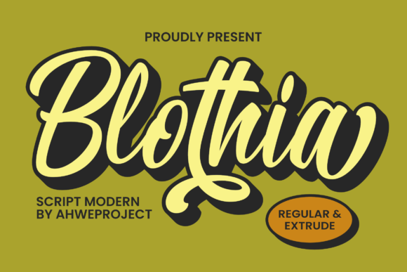 Blothia: The Dynamic Brush Script for Bold Creators