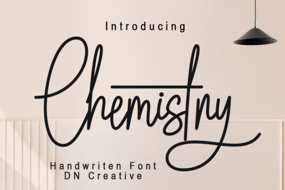 Chemistry: The Modern Monoline Script Font for Designers