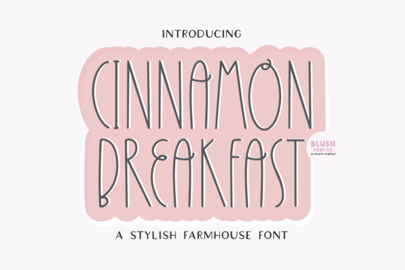 Cinnamon Breakfast Farmhouse: A Rustic Font for Authentic Designs