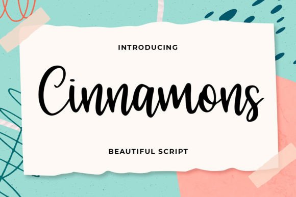 Cinnamons: A Handwritten Script for Authentic Branding