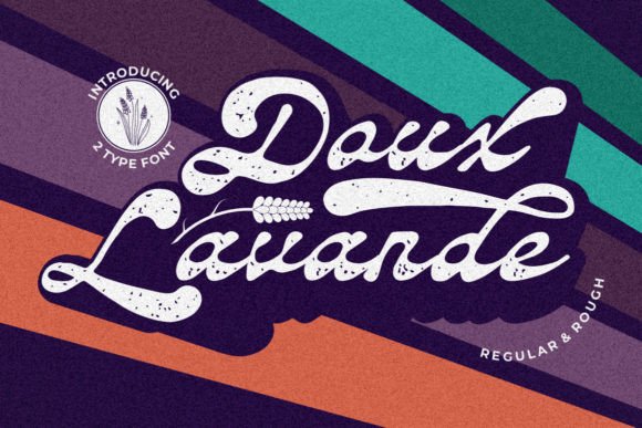 Daux Lavande: The Groovy Vintage Script for Bold Branding