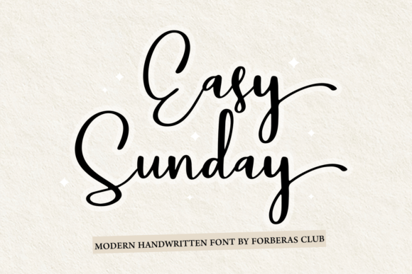 Easy Sunday: A Smooth Script for Authentic Branding