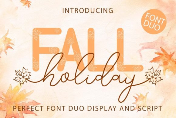 Fall Holiday: An Elegant Autumn Font Duo for Cozy Designs