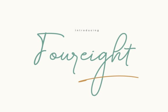 Foureight Script: Infusing Brand Identity with Elegance
