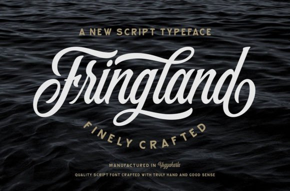 Fringland: The Script Font That Commands Attention