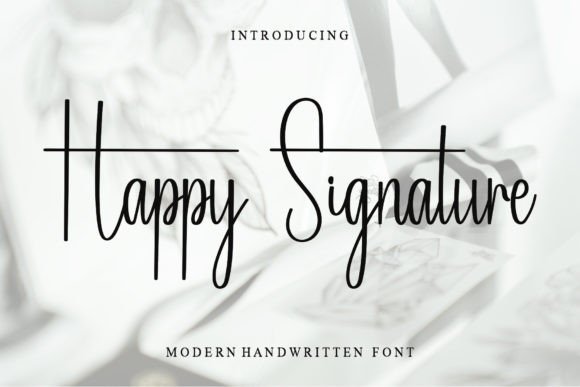 Happy Signature: The Script Font That Brings Authenticity to Your Design