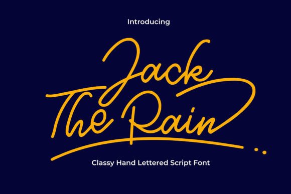 Jack the Rain: Where Handwritten Elegance Meets Modern Monoline