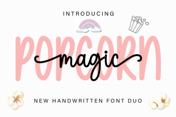 Magic Popcorn: A Stylish Font Pairing for Romantic Design