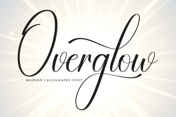 Overglow: A Modern Script Font for Authentic Branding