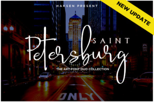 Saint Petersburg Duo: A Handwritten Font with Modern Elegance