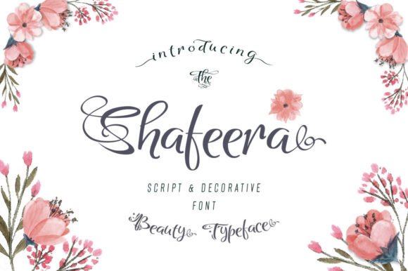 Shafeera: A Script Font for Modern Branding