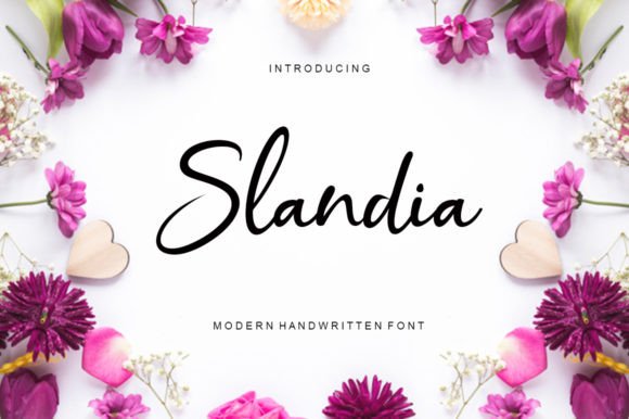 Slandia: A Modern Script Font with Authentic Character