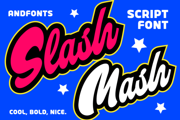 Slash Mash: A Retro-Inspired Script Font with Modern Punch