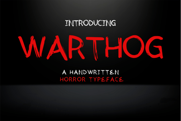Warthog: The Horror Script Font with Menacing Grace